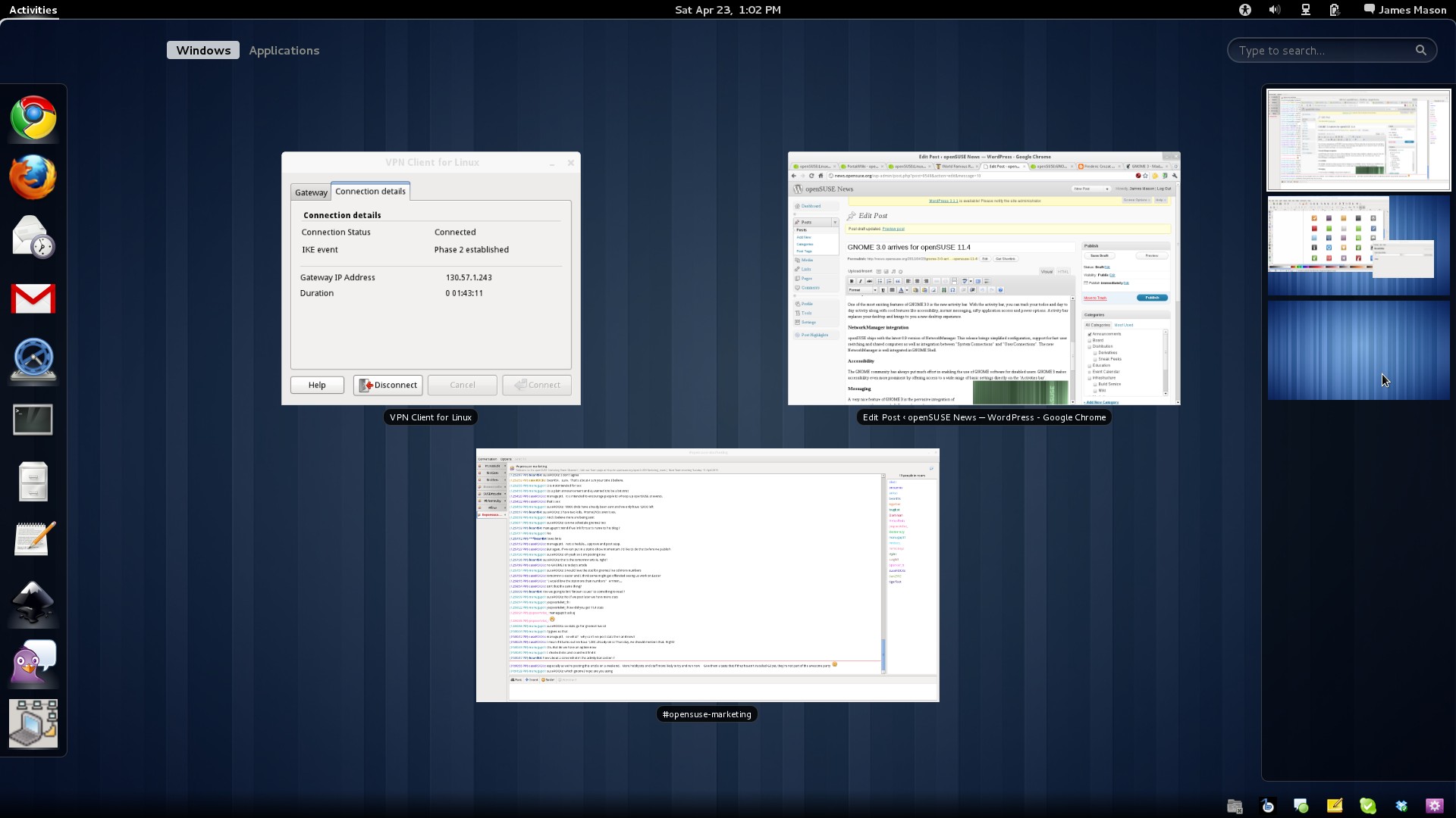 GNOME 3 Activities